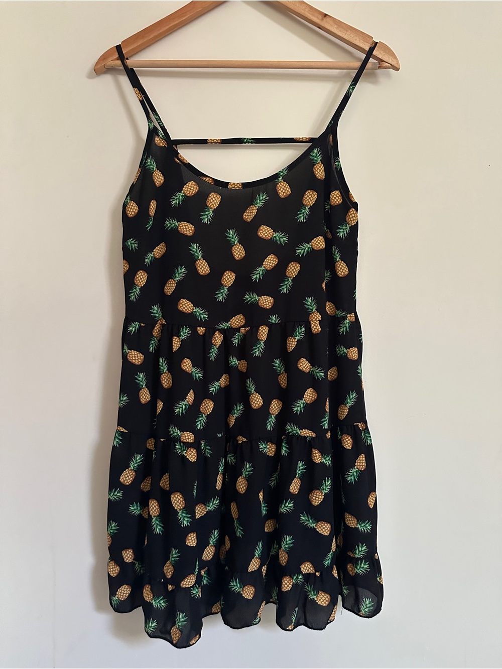 Deb Black Pineapple Print Dress